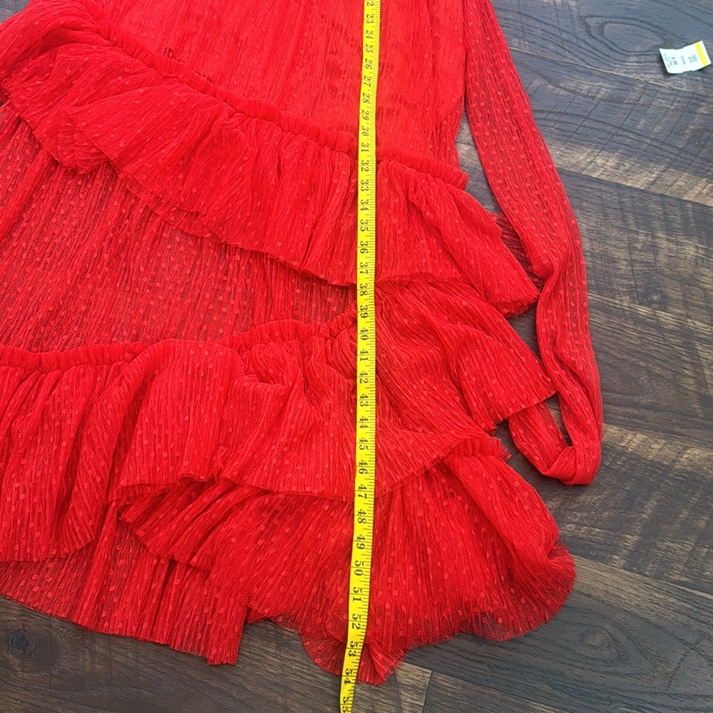 Vici Red High-Low Ruffle Maxi Dress - Picture 13 of 13